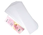 100x Pre-Cut Strips Pack - 70gsm Non Woven Disposable Cut Waxing Papers