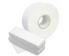 Wax Strips - Roll or Pre-Cut Non Woven Disposable Hair Removal Waxing Papers - 2 Pre-Cut Packs, 1 Roll