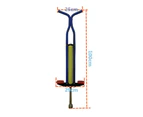 Pogo Stick - Jumping Jackhammer Hopper Toy For Kids Teenager and Adults - Blue