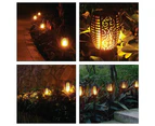 4x Solar Garden LED Torch Outdoor Flame Dancing Flickering Light Tiki Auto Lamp
