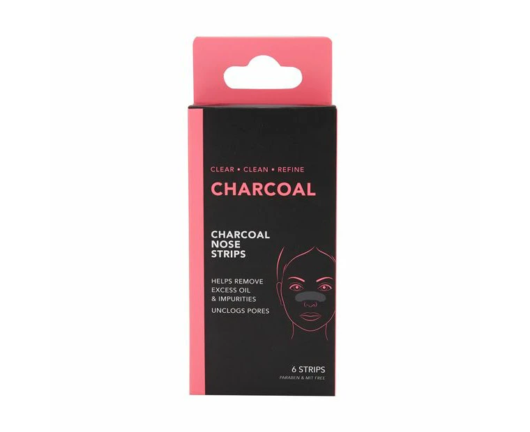 Charcoal Nose Strips, 6 Pack - Anko