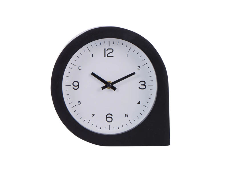 Amalfi Kasai Wooden Table Clock Black 20x20x6cm