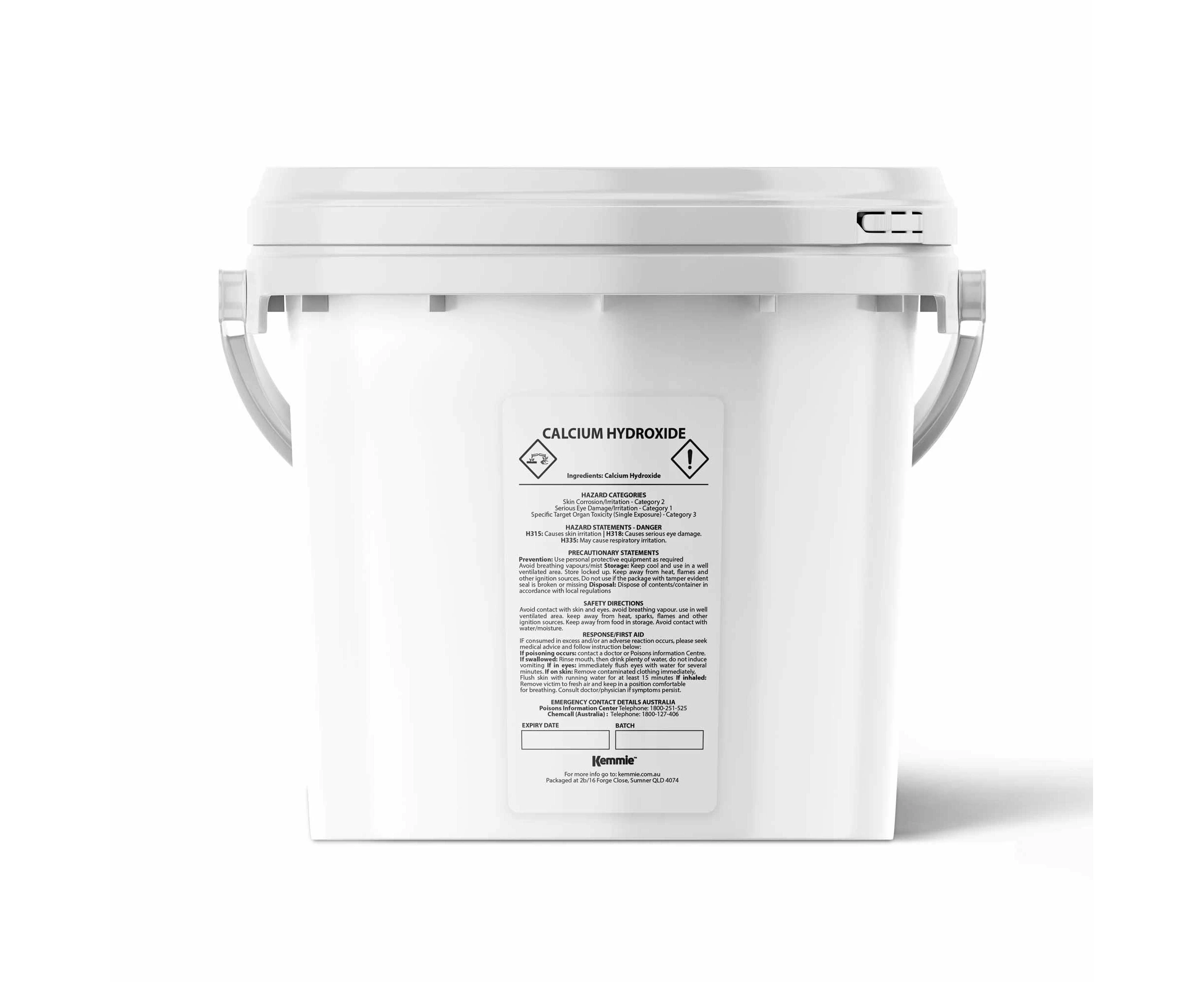 2.5kg Calcium Hydroxide Powder Tub Food Grade FCC Hydrated Slaked Pickling Lime