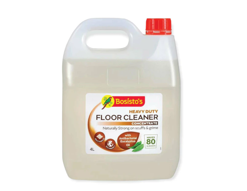 4L Floor Cleaner Concentrate Bosistos Heavy Duty Surface Cleaning Eucalyptus Oil