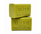 2x 200g Plant Oil Soap Olive Scent Pure Natural Vegetable Base Bar Australian