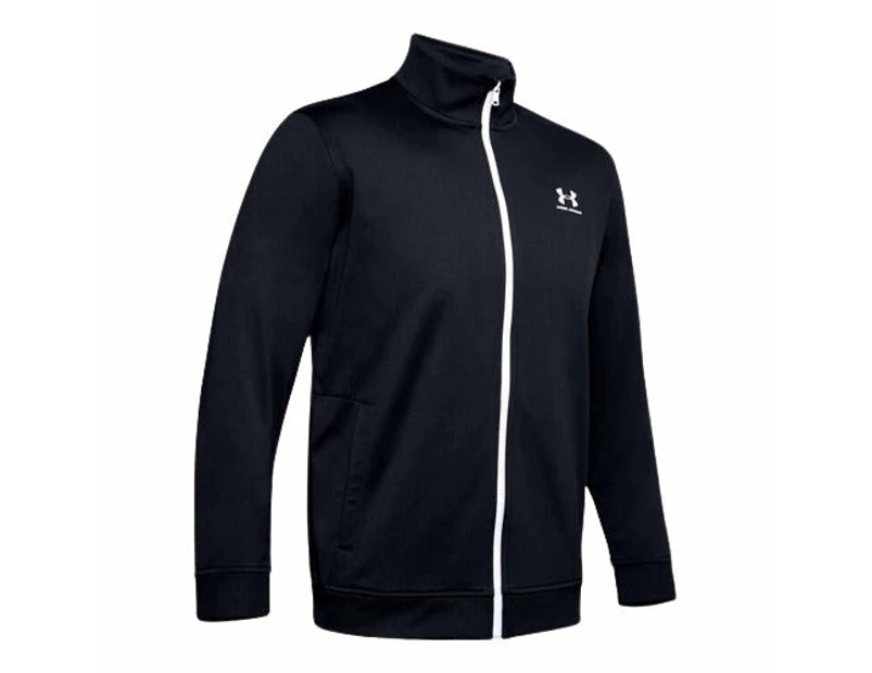 Under Armour Mens Sportstyle Tricot Jacket - Black