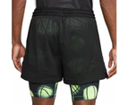 Nike Ja Morant Mens Polyester Dri-FIT 2-in-1 4-inch Basketball Shorts - Black