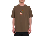 Volcom Men's Fa Arthur Longo 1 Lse Short Sleeve Tee - Dark Earth