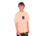 Volcom Men's Fa Arthur Longo 3 Lse Short Sleeve Tee - Salmon