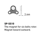 Tektro Magnetic eBike Speed Sensor SP-SS10 (For 6 Bolt Rotor) Outward Facing
