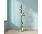 i.Pet Cat Tree Tower Scratching Post Scratcher Floor to Ceiling Cats Bed 290cm