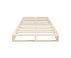 Oikiture Bed Frame Queen Size Wooden Bed Base Platform Cage-like Base