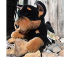 Bocchetta Plush Toys Gadget Black and Tan Australian Kelpie Dog Puppy