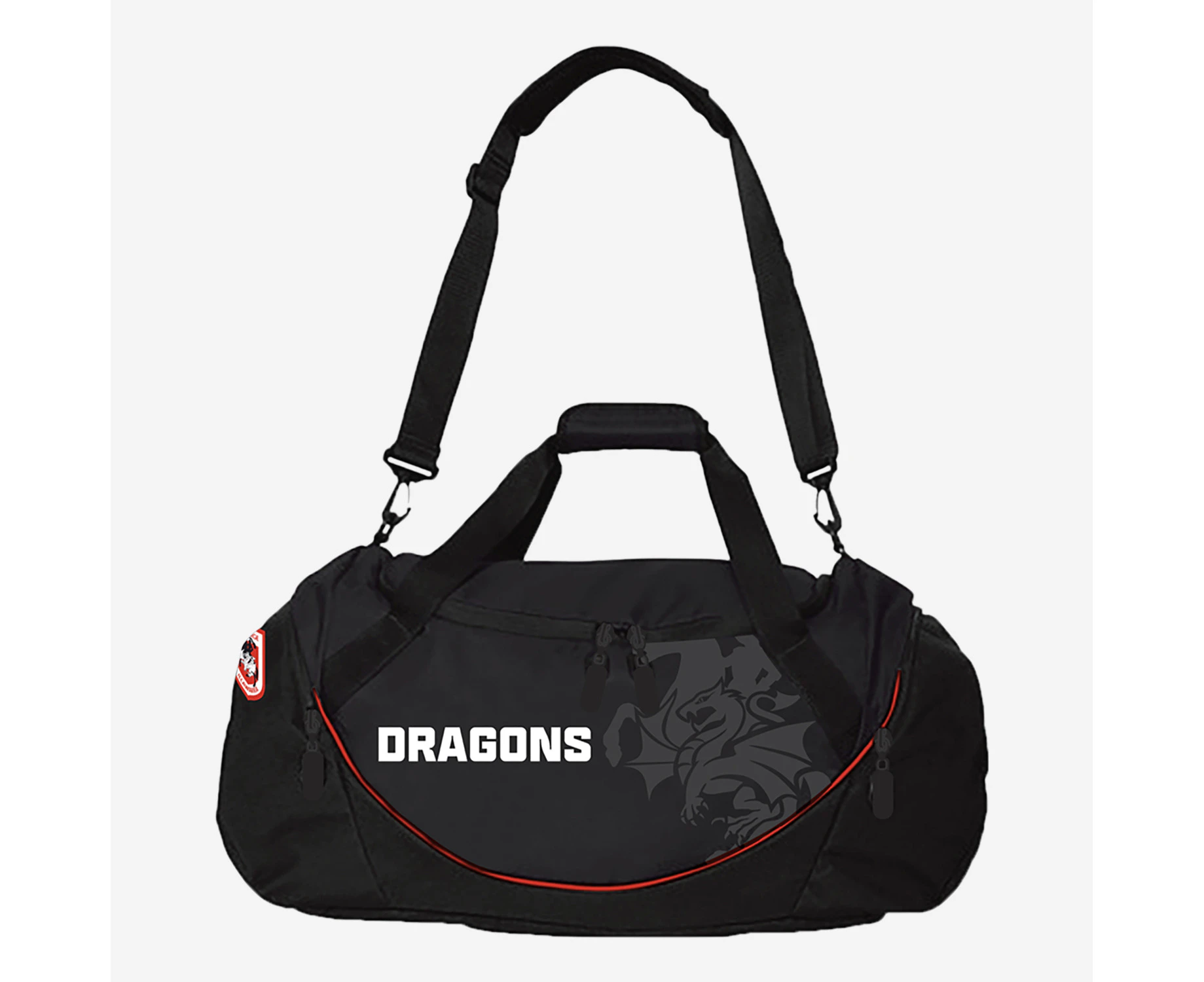 NRL Shadow Sports Bag - St George Illawarra Dragons - Gym Travel Duffle Bag