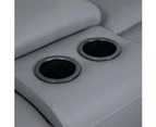 6 Seater Genuine Leather Sofa 3 Power Recliner Zero Gravity Mechanism