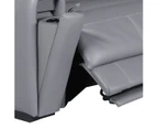6 Seater Genuine Leather Sofa 3 Power Recliner Zero Gravity Mechanism