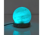 USB Colour Changing Salt Himalayan Lamp - Ball Sphere Shape Pink Rock LED Light