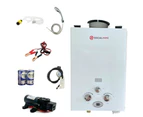 6L Portable Gas Water Heater Shower Outdoor Camping Hot Pump Tankless LPG System