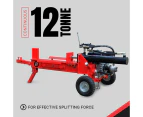 BBT 12/20 Ton Horizontal Hydraulic petrol Wood Log splitter with 6.5hp BBT pull start engine