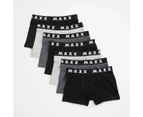 Boys Trunks 7 Pack - Maxx - Grey