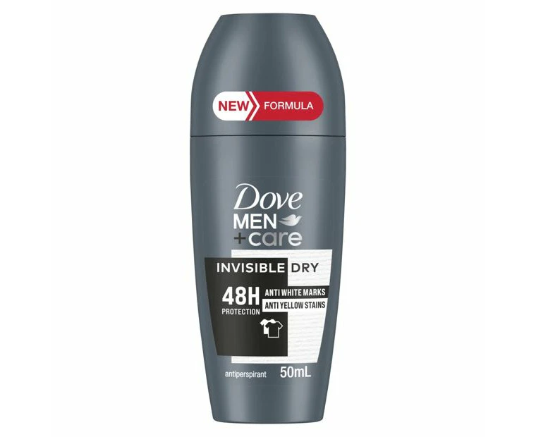 Dove Mens Roll On Deodorant Invisible Dry 50ml