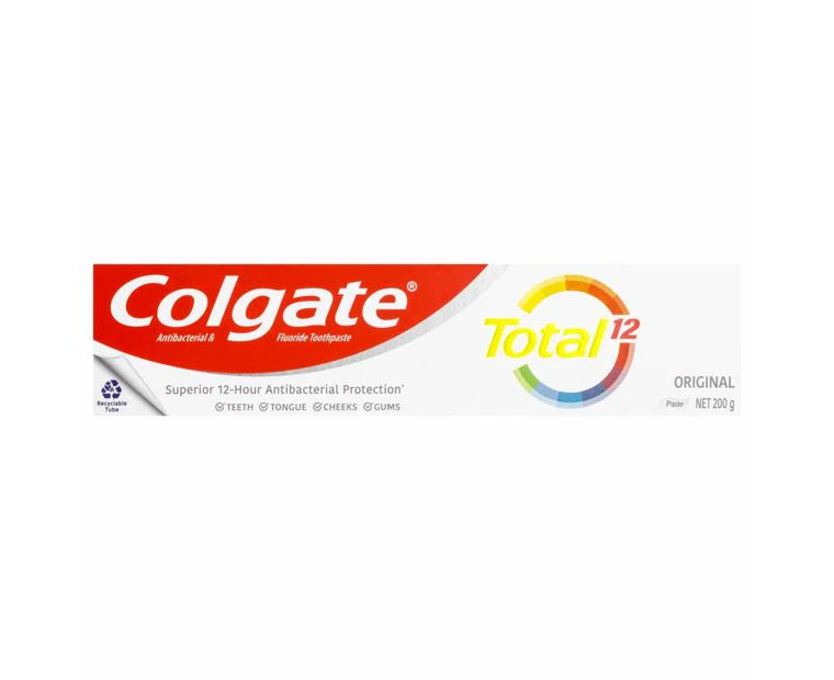 Colgate Total Original Antibacterial and Fluoride Toothpaste 200g