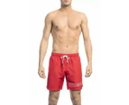 Bikkembergs Chic Red Swim Shorts with Print Detail - XL
