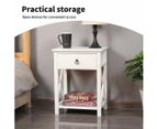 Bedside Tables Drawers Side Table Storage Cabinet Nightstand Bedroom
