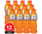12 Pack, Gatorade 600ml Orange Ice