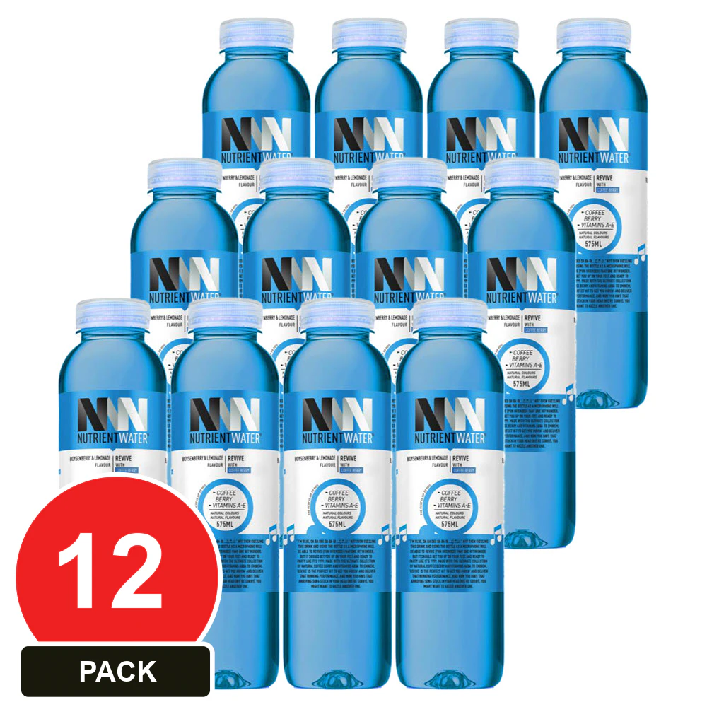 12 Pack, Nutrient Water 575ml Boysenberry Lemonade (revive)