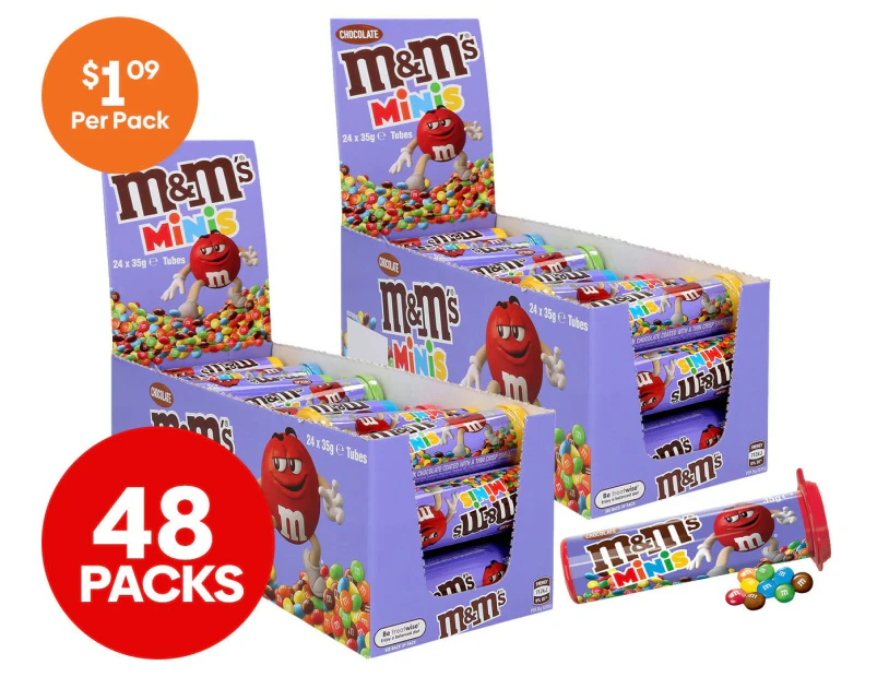 2 x 24pk M&M's Minis 35g