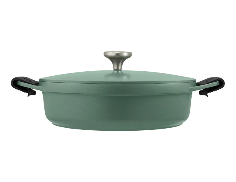 Maxwell & Williams 4L Agile Non-Stick Shallow Casserole - Sage