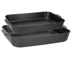 Maxwell & Williams 2-Piece Agile Non-Stick Roaster Set - Black