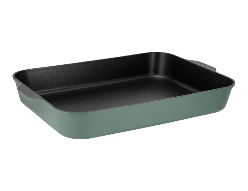 Maxwell & Williams 38x28.4cm Agile Non-Stick Roaster - Sage