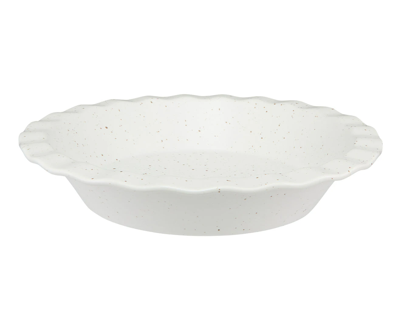 Maxwell & Williams 25cm Speckle Fluted Pie Dish - Cream