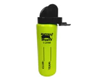 Buffalo Sports Safety Chin Rest Drink Bottle - 1 Litre - Fluro Green