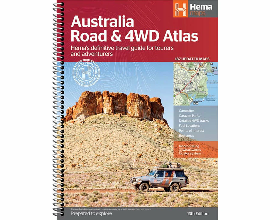 Hema Australia Road and 4WD Atlas - Edition 13 (Spiral Bound B4 Size)