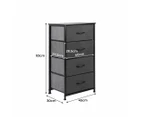 Storage Cabinet Tower Chest of Drawers Dresser Tallboy 4 Drawer Dark Grey