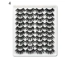 Gotofar 20 Pairs Long Thick Artificial 6D Eyelashes False Lash Extension Eye Makeup - 4