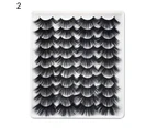 Gotofar 20 Pairs Long Thick Artificial 6D Eyelashes False Lash Extension Eye Makeup - 2