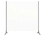 vidaXL Room Divider White 175x180 cm Fabric