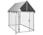 vidaXL Outdoor Dog Kennel with Roof 200x100x150 cm