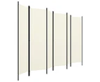 vidaXL 6-Panel Room Divider White 300x180 cm