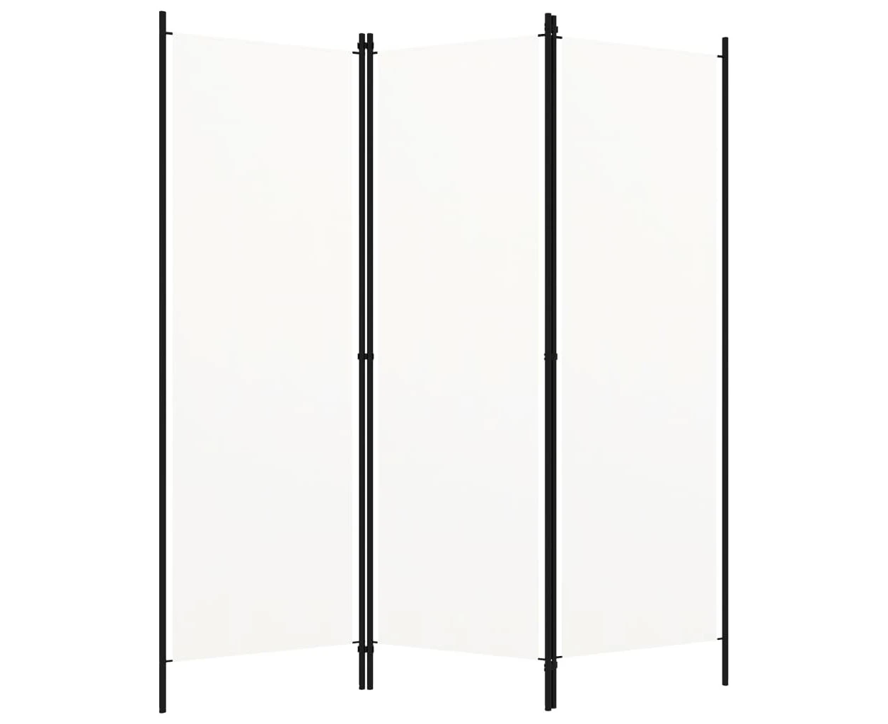 vidaXL 3-Panel Room Divider White 150x180 cm