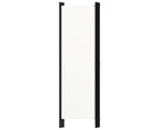 vidaXL 4-Panel Room Divider White 200x180 cm