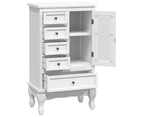 vidaXL Cabinet with 5 Drawers 2 Shelves White