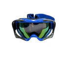 GSG Adult Blue Goggles Tinted Lens Anti Fog For Motocross MX Sports Snow Skiing