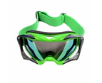 GSG Adult Green Goggles Tinted Lens Anti Fog For Motocross MX Sports Snow Skiing