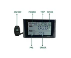 S900 Waterproof LCD Display Panel For 36V Electric Bike eBike Speedometer Odometer