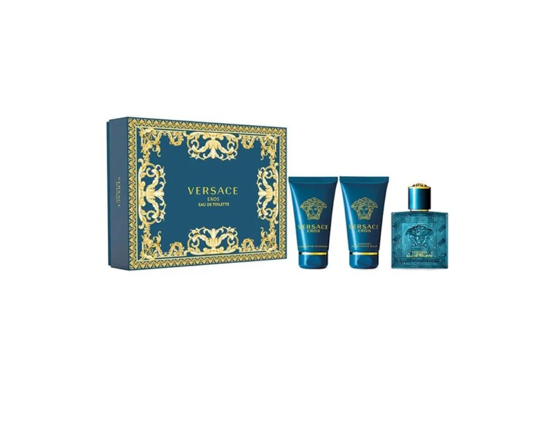 Versace Eros Pour Homme 3 Piece Fragrance Gift Set